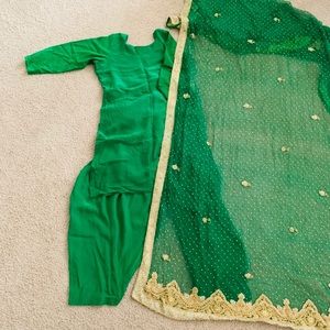 4 Piece Vintage Indian Patiala Dress